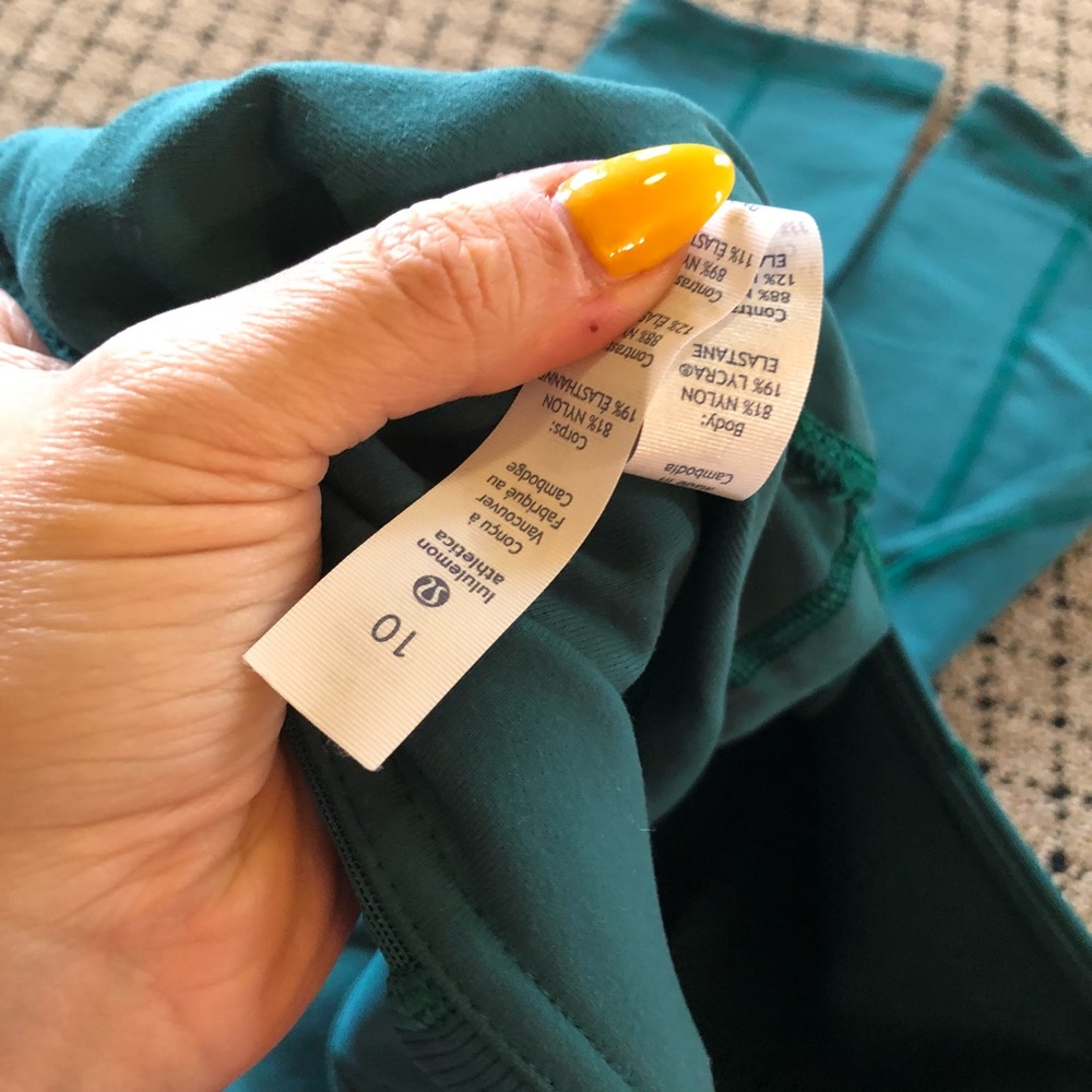 Teal brand new lulu lemon leggings